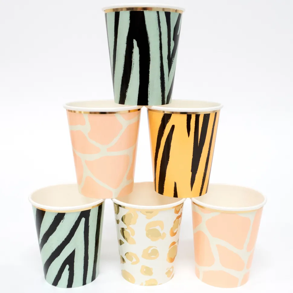 Safari Animal Print Party Cups | 8ct