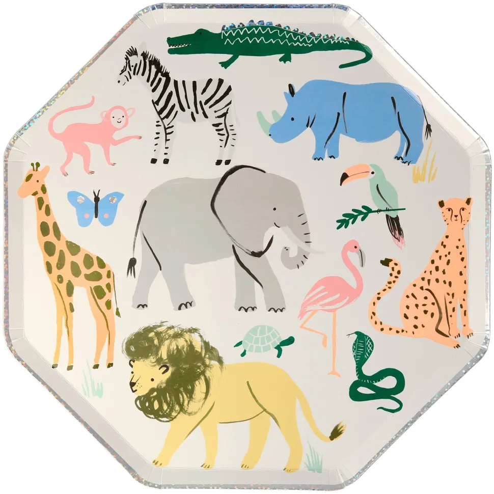 Safari Animals Dinner Plates | 8ct