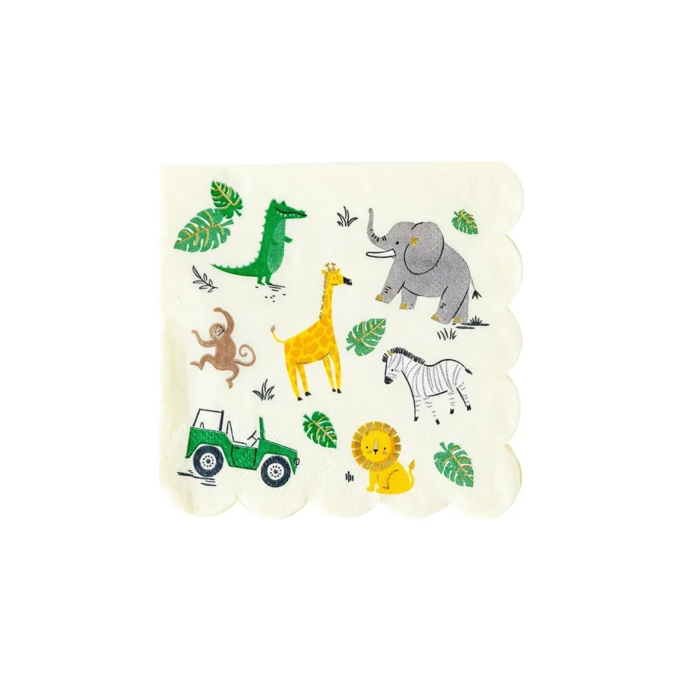 Safari Beverage Napkins | 18ct