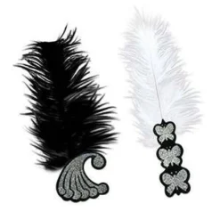 20s Black and White Tiara