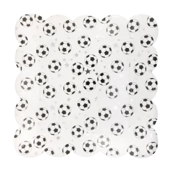 Scattered Soccer Ball Paper Plate 10" | 8 ct