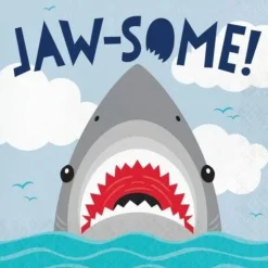 Shark Party Lunch Napkins | 16ct