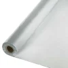 Shimmering Silver Plastic Tablecover Roll 100'x40" | 1ct