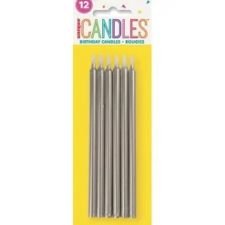Silver Candle 5in | 12ct