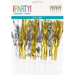 Silver/Gold Squawkers Assorted | 8ct