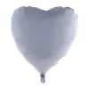 Silver Heart SuperShape Satin Mylar Balloon 30" | 1 ct