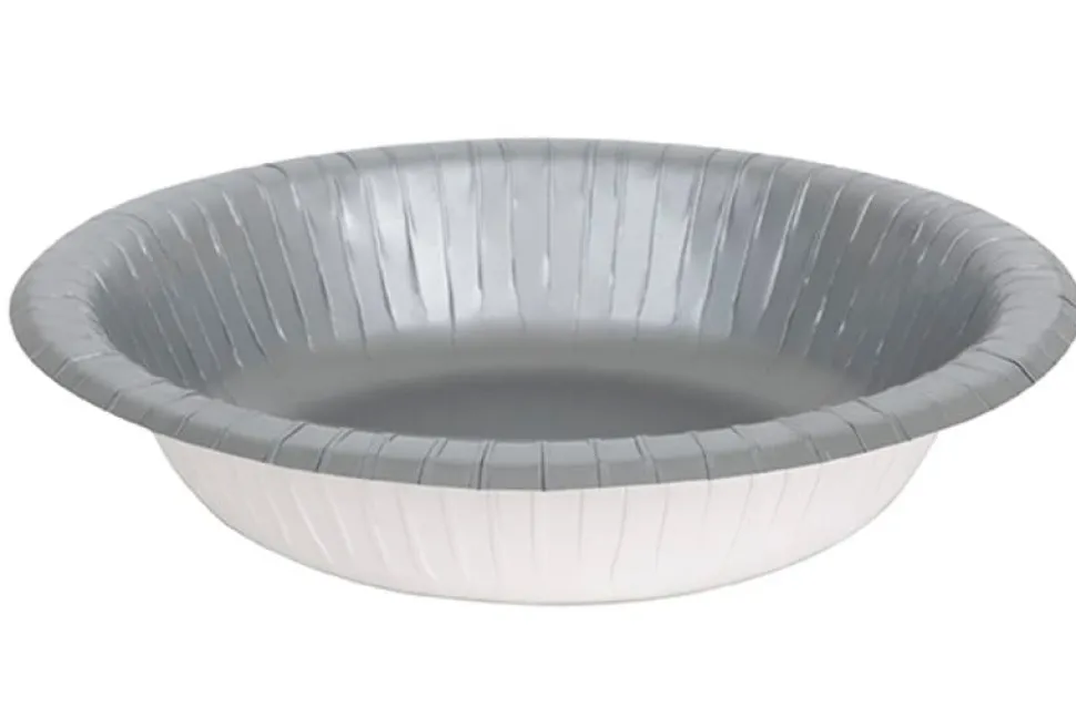 Silver Paper Bowls | 20ct