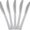 Silver Plastic Knives | 20ct