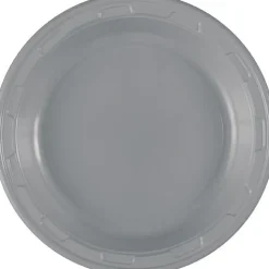 Silver Plastic Plates 7in | 50ct