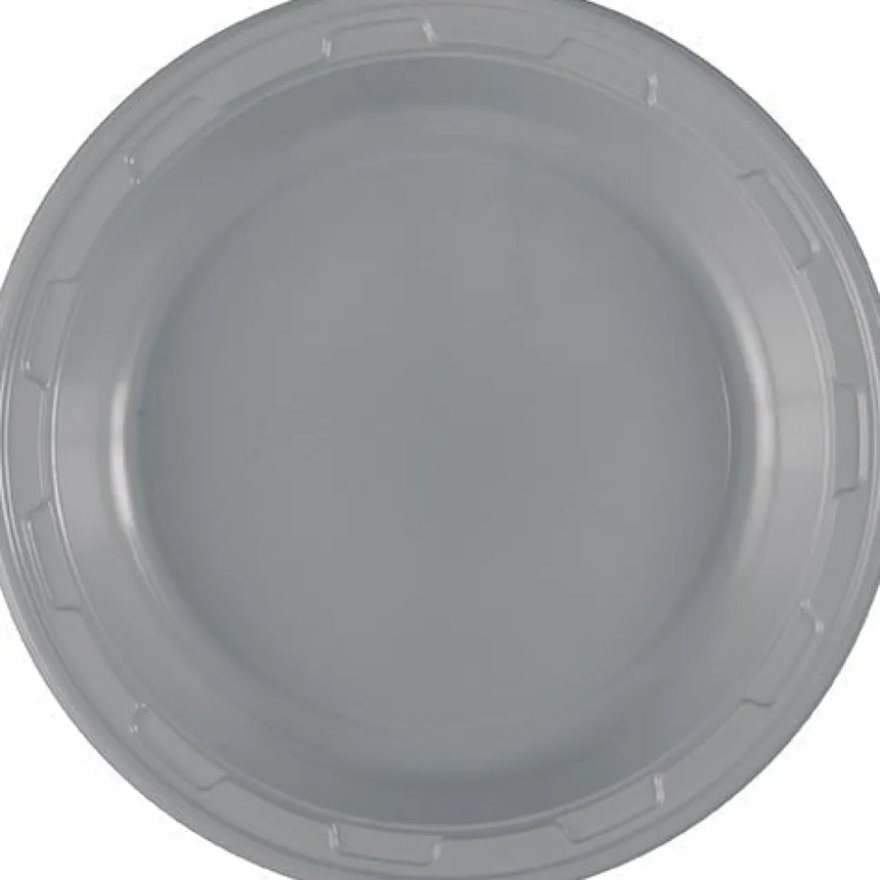 Silver Plastic Plates 7in | 50ct