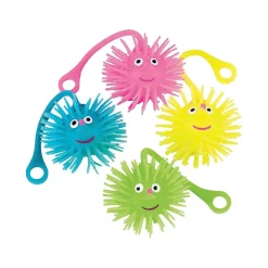 Smile Face Puffer Ball YoYos | 12ct