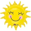 Smiley Sun Supershape Mylar Balloon, 29'' | 1 ct