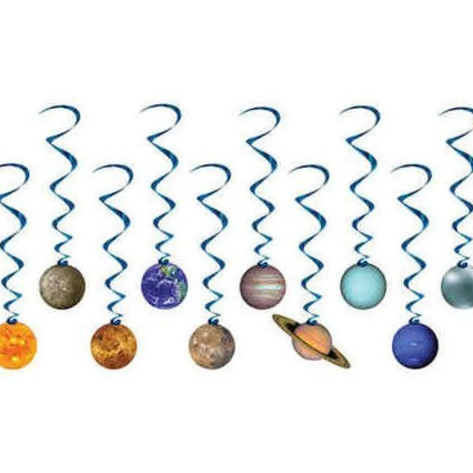 Solar System Swirl Decorations | 10 ct