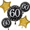 Sparkling 60 Balloon Bouquet | 5 pcs