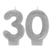 Sparkling Celebration 30 Numeral Candles | 2pc