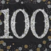 Sparkling Celebration Beverage Napkins Age 100 | 16ct