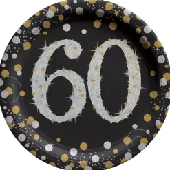 Sparkling Celebration 60 Round Plates, 7in | 8ct