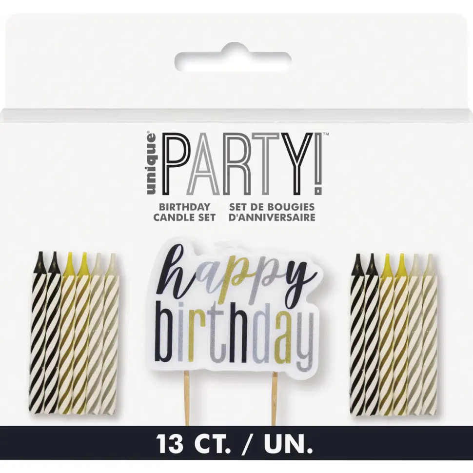Spiral Candles Happy Birthday Pack | 13ct