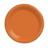 Sunkissed Orange Plastic Plates 7" | 20ct