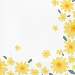 Sweet Daisy Paper Lunch Napkins | 16ct
