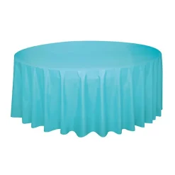 Teal Round Tablecover 82" | 1ct