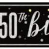 50th Birthday Banner 9ft | 1ct