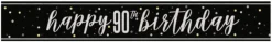 90th Birthday Banner 9ft | 1ct