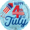 4th Of July Bursts Mylar Balloon 18" | 1 ct