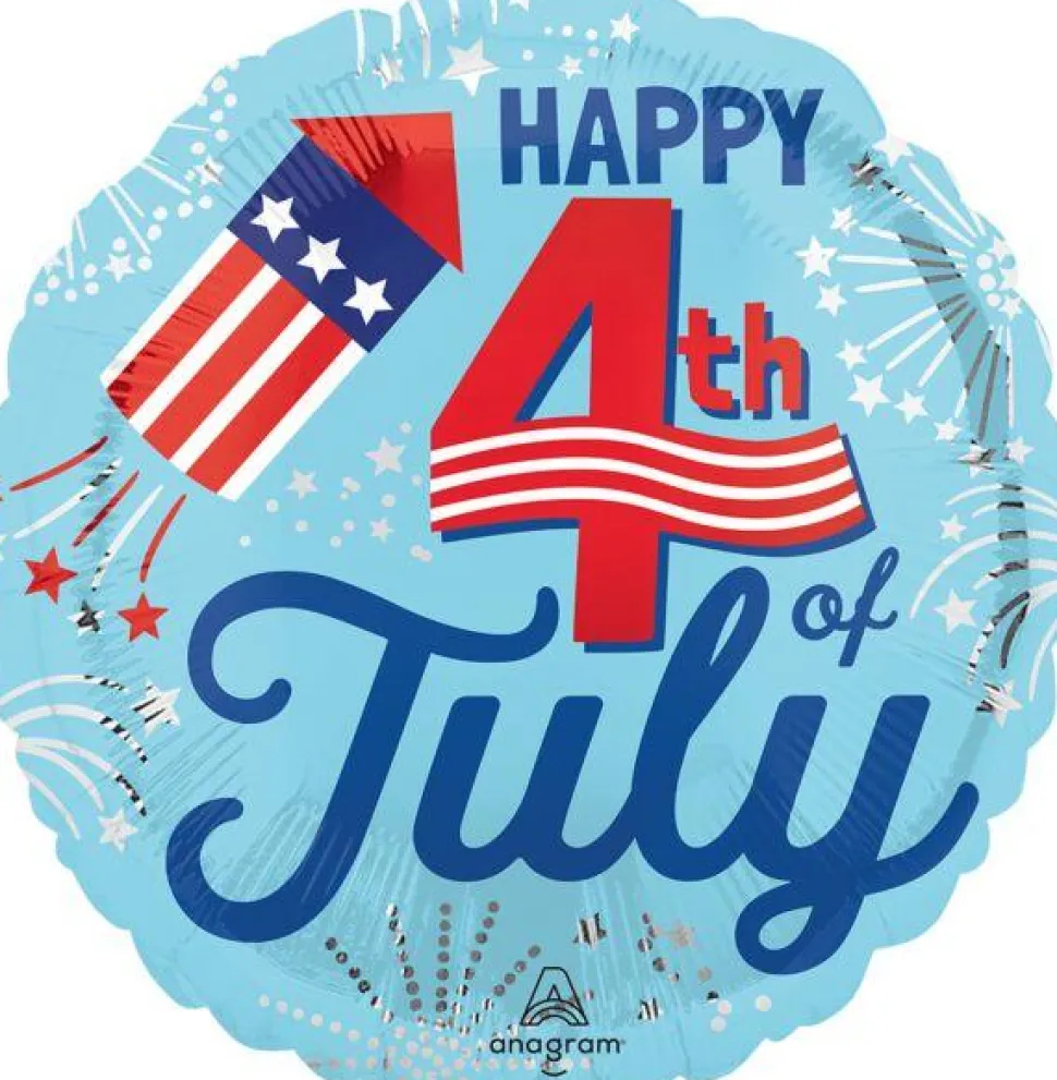 4th Of July Bursts Mylar Balloon 18" | 1 ct