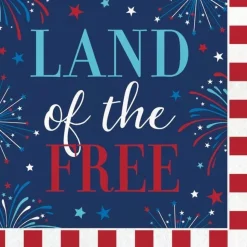 4th Of July Freedom Fireworks Lunch Napkins | 16ct