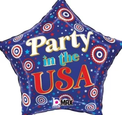 4th Of July Party In The USA Mylar Balloon 19" | 1 ct