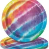 Tie Dye Plate 9in | 8ct