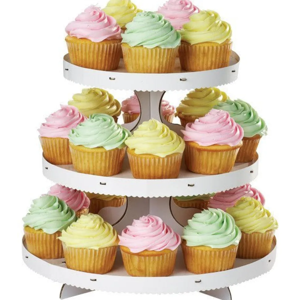 3-Tier Cupcake Stand White 12" x 10.5" | 1ct