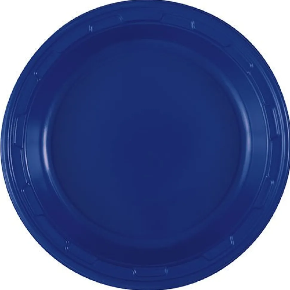 True Navy Plastic Plate 7in | 50ct