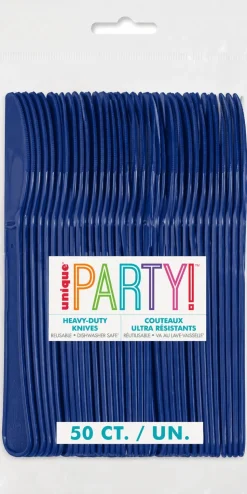 True Navy Premium Plastic Knives | 50ct