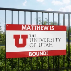 UofU Bound Custom Name Banner 2 sizes | 1ct