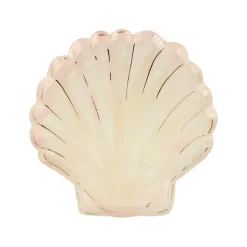 Watercolor Clam Shell Plates | 8ct