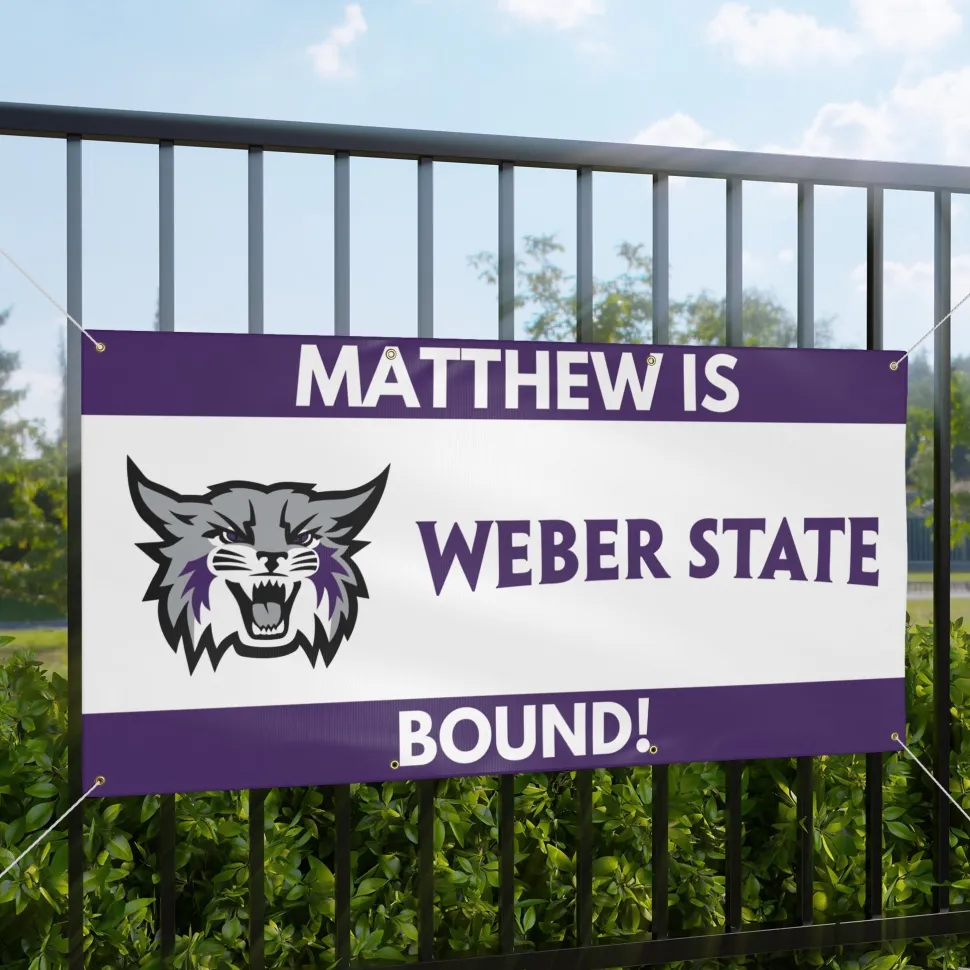 Weber St Bound Custom Name Banner 2 sizes | 1ct