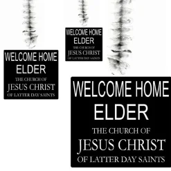 Welcome Home Elder/Sister Missionary Hanging Swirl Decorations | 3 ct