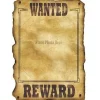 Western Wanted Sign 12"x18" | 1ct