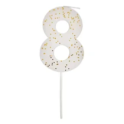 White #8 Candle | 1ct