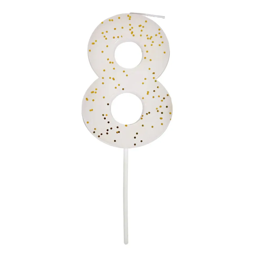 White #8 Candle | 1ct