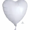 White Heart Mylar Balloon 18" | 1ct.