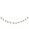 White, Pink, & Turquoise Sprinkles Wool Garland 6ft | 1ct