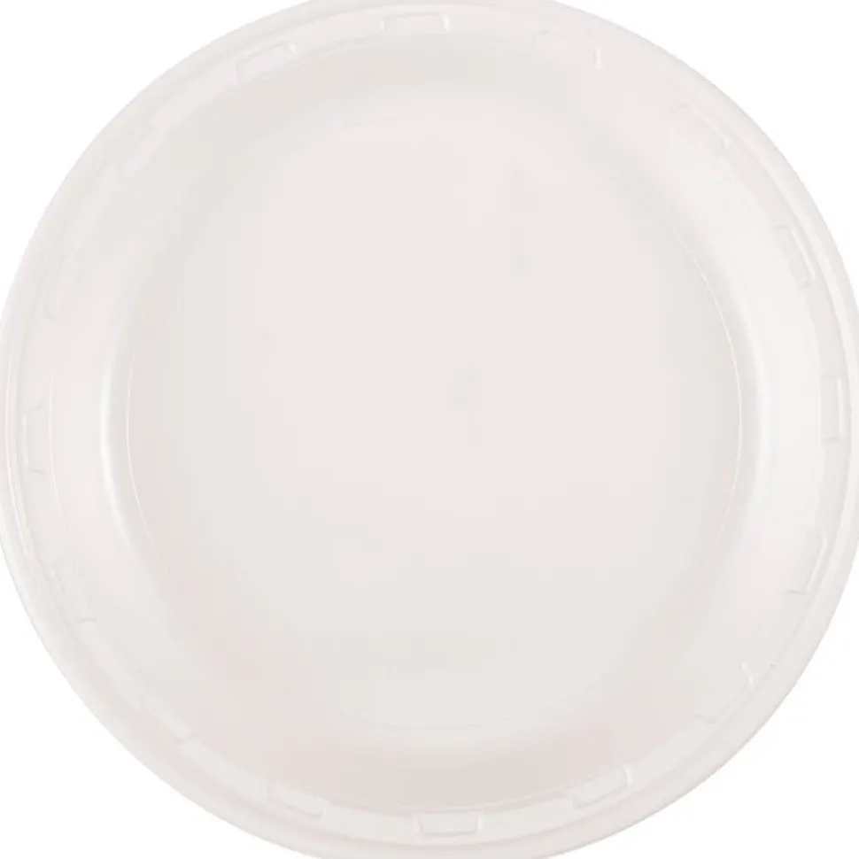 White Plastic Plate 10in | 50ct