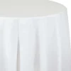 White Round Tablecover 82" | 1ct