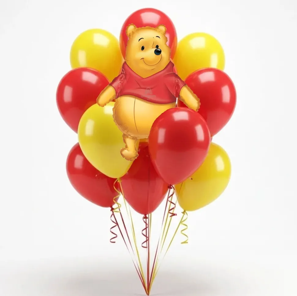 Winnie The Pooh Balloon Bouquet | 15pc
