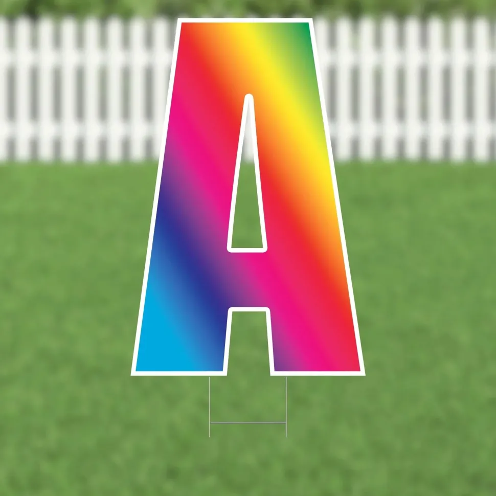 Yard Card Multi-Color Letter 21.5" | 1ct