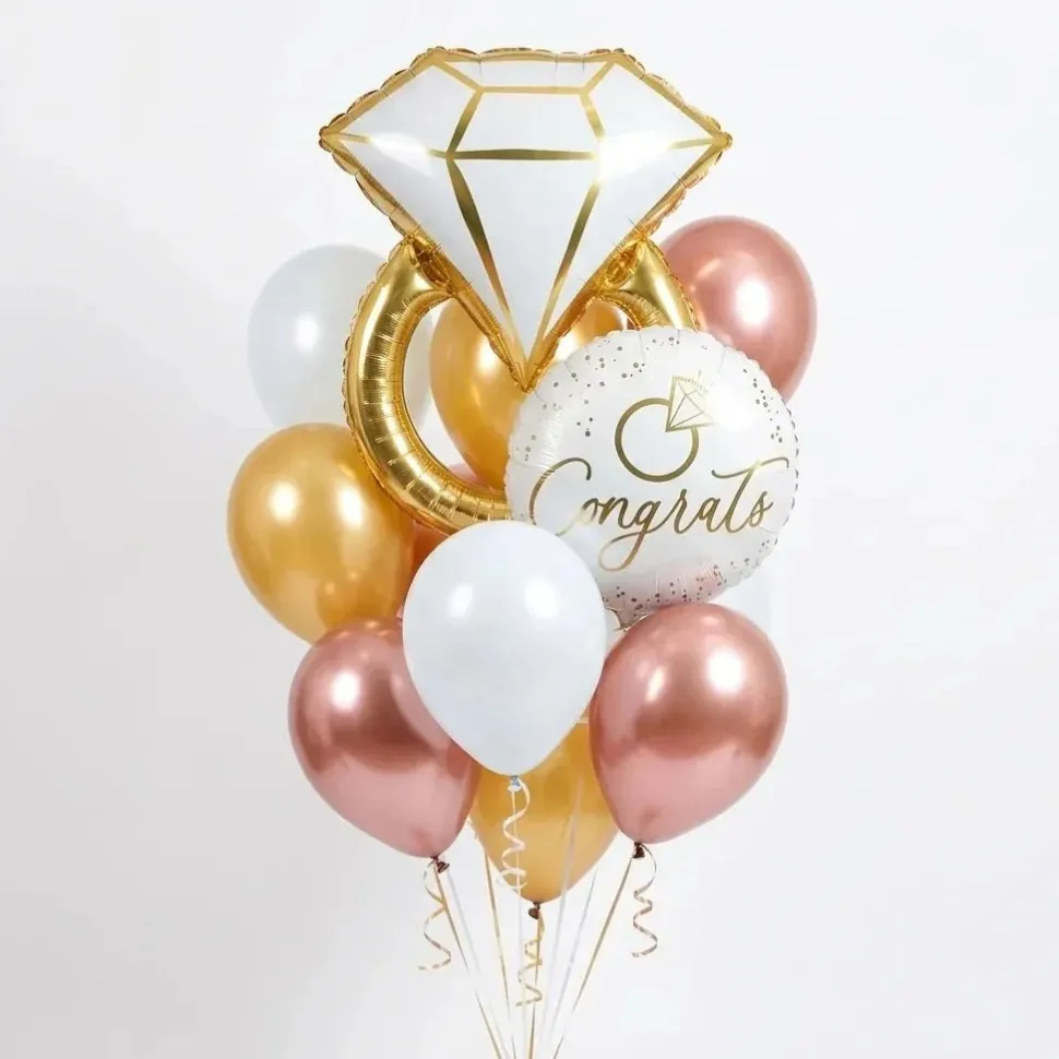 You're Engaged! Balloon Bouquet | 12pc